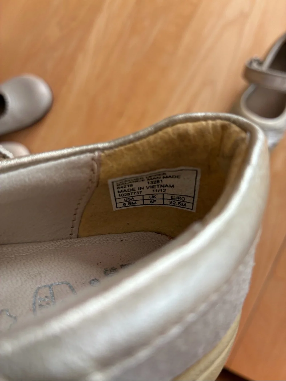 Clark’s first shoes size 6.5